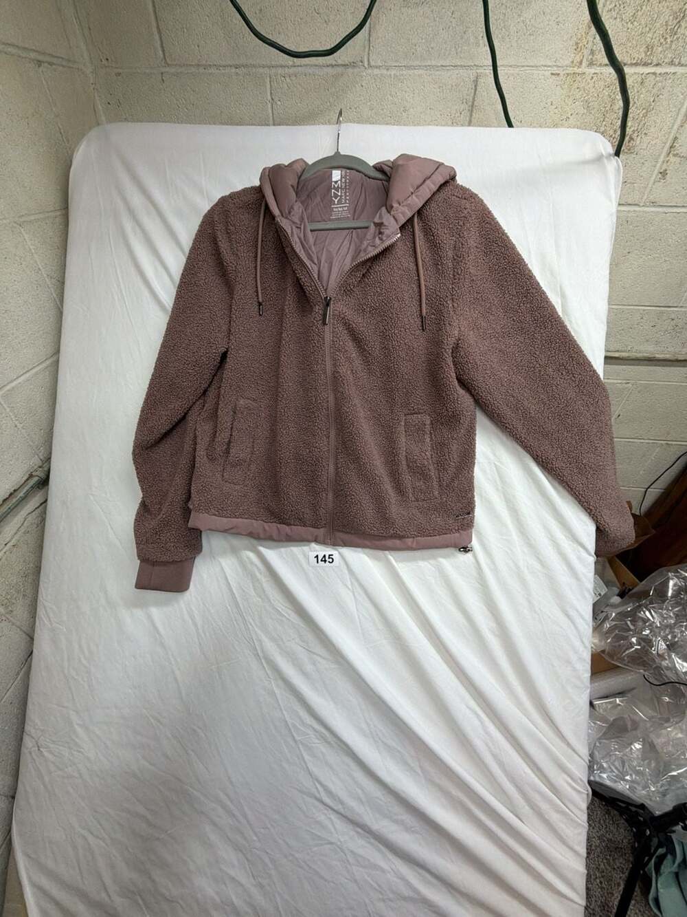 Marc New York Performance Women's Teddy Fleece Full Zip Hooded Jacket
